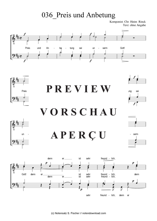 Product gallery: Page 2 of 4 Preis und Anbetung , , (male choir)