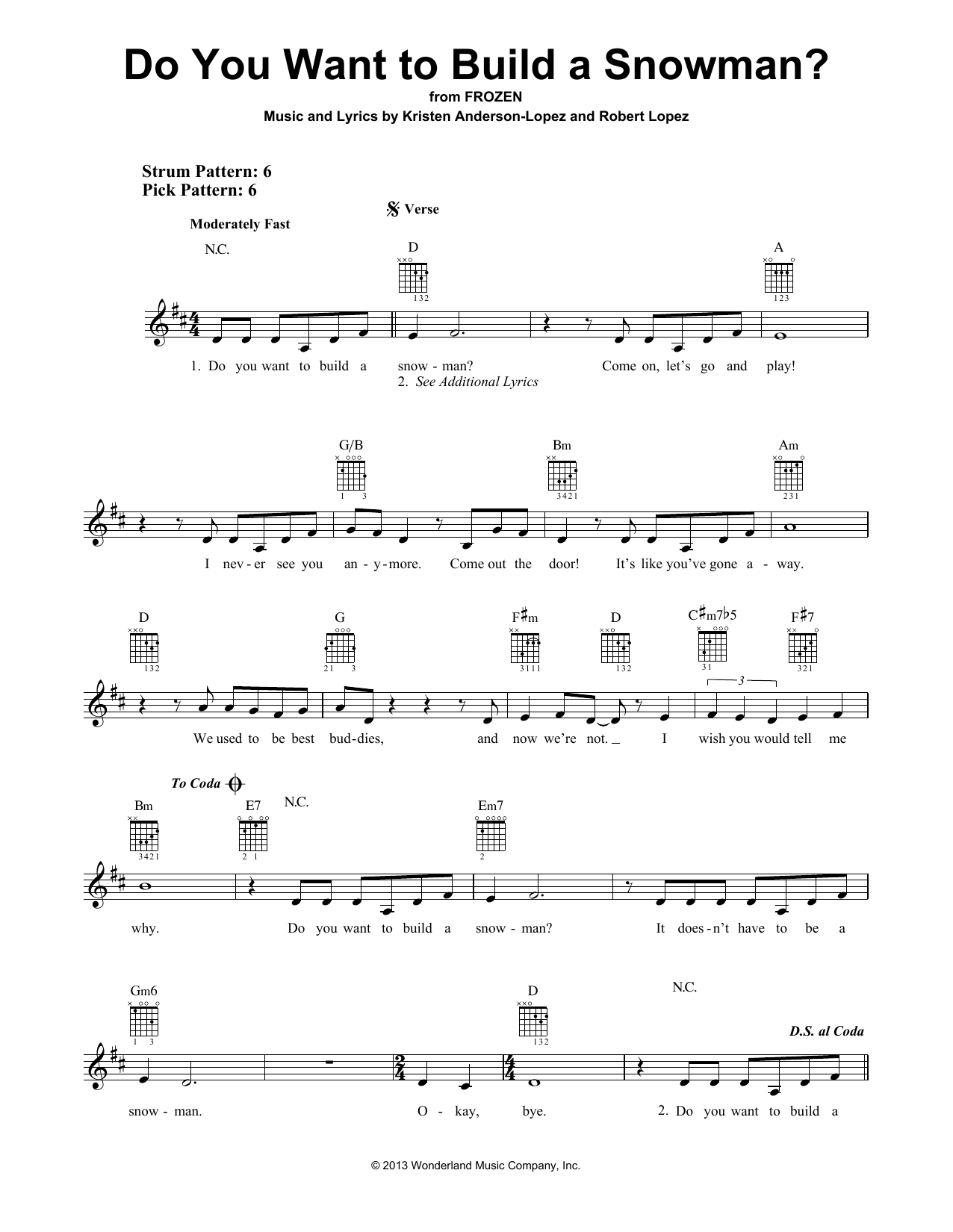 Produktbild zu: Do You Want To Build A Snowman? (from Frozen)