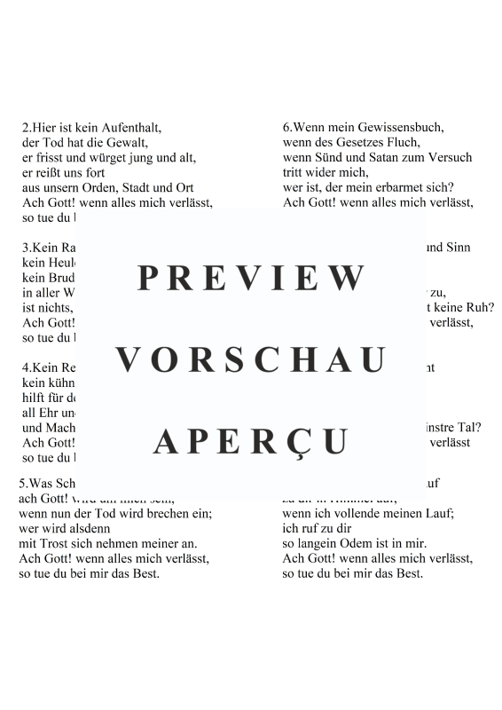 Produktgalerie: Seite 3 von 3 Kein Stündlein geht dahin BWV 477, , Gemischter Chor