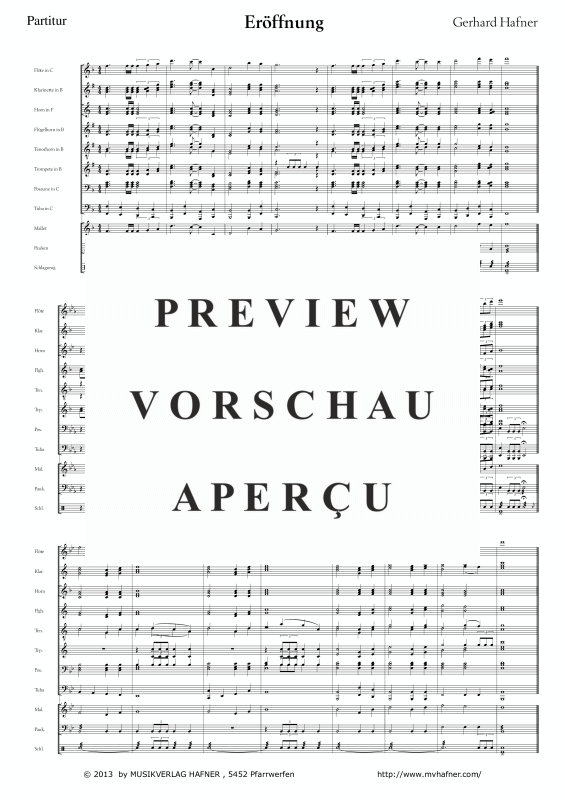 Product gallery: Page 4 of 11 Eröffnung - Präsentierstück - Anhang, , (large wind orchestra)