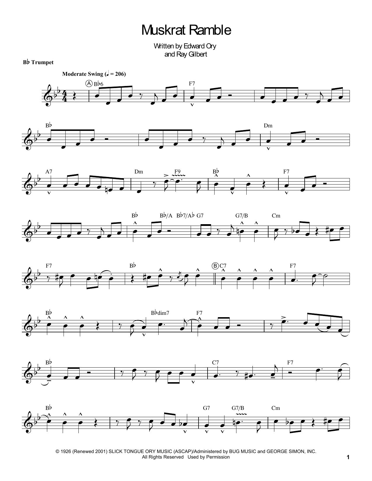 Produktgalerie: Seite 1 von 1 Muskrat Ramble, Louis Armstrong, Trompete