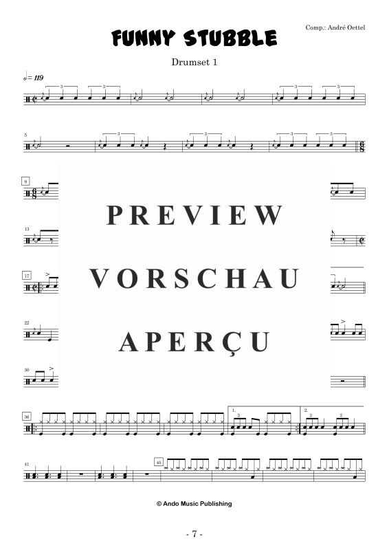 Produktgalerie: Seite 9 von 11 Funny Stubble, , Drumset Trio