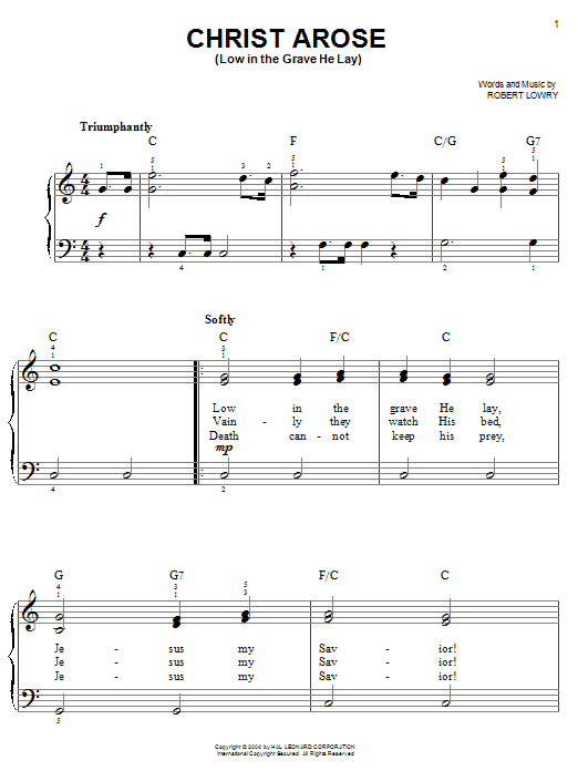 Produktbild zu: Christ Arose (Low In The Grave He Lay)