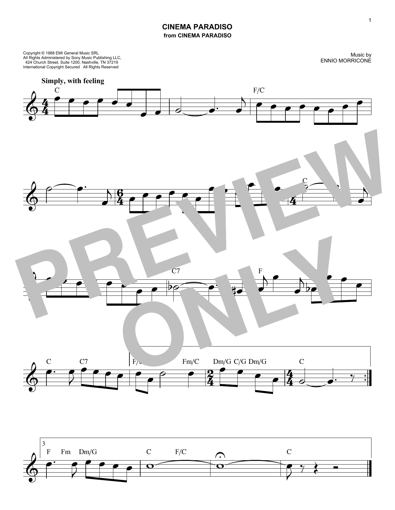 Product gallery: Page 1 of 1 Cinema Paradiso, Ennio Morricone