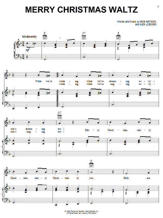 Product gallery: Page 1 of 1 Merry Christmas Waltz, Bob Batson