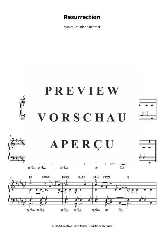 Produktgalerie: Seite 5 von 7 Resurrection, , Klavier Solo