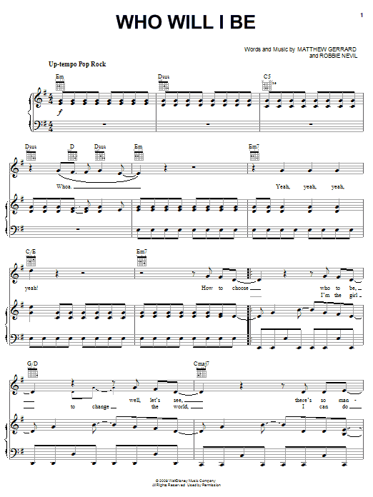 Produktbild zu: Who Will I Be (from Camp Rock)