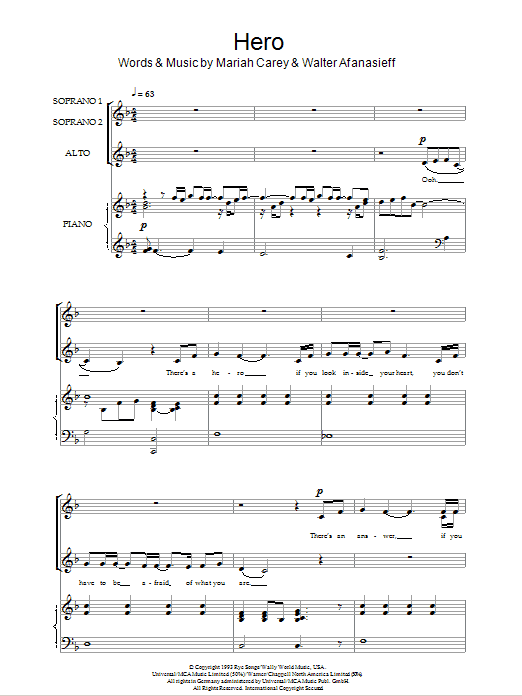 Produktgalerie: Seite 1 von 1 Hero, Mariah Carey, Chor