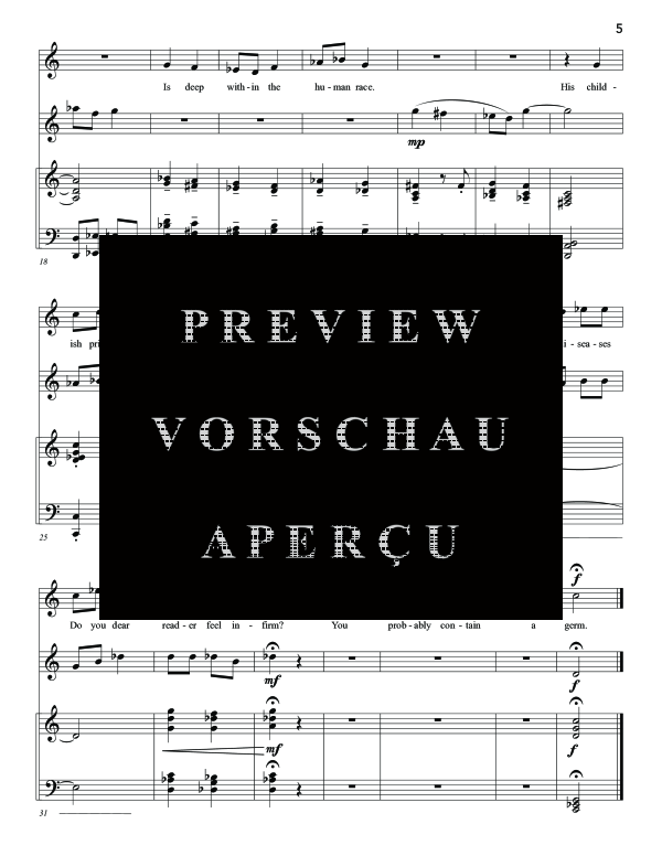 Produktgalerie: Seite 11 von 11 Bed Riddance, , (Trio Sopran, Klarinette und Klavier)
