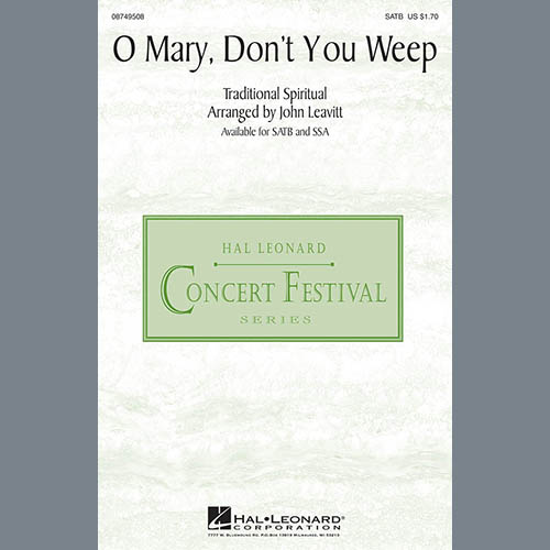 Produktbild zu: Oh Mary Don't You Weep
