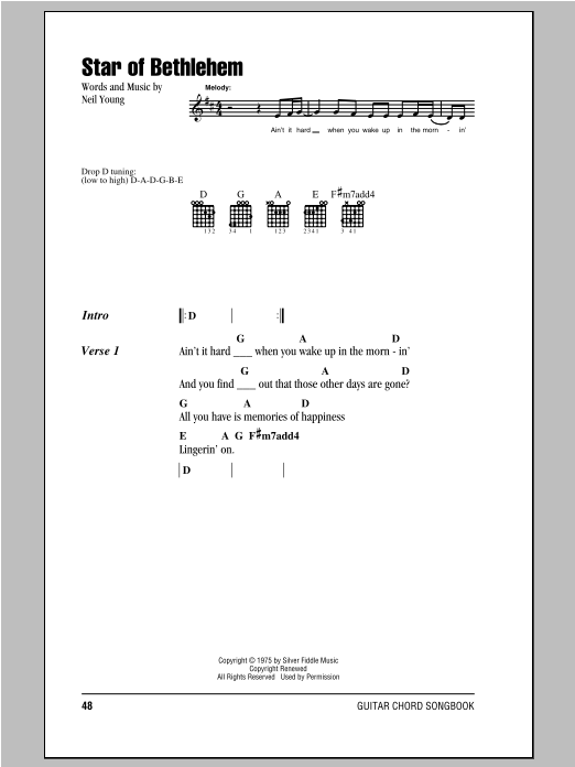 Produktgalerie: Seite 1 von 1 Star Of Bethlehem, Neil Young, Gitarre
