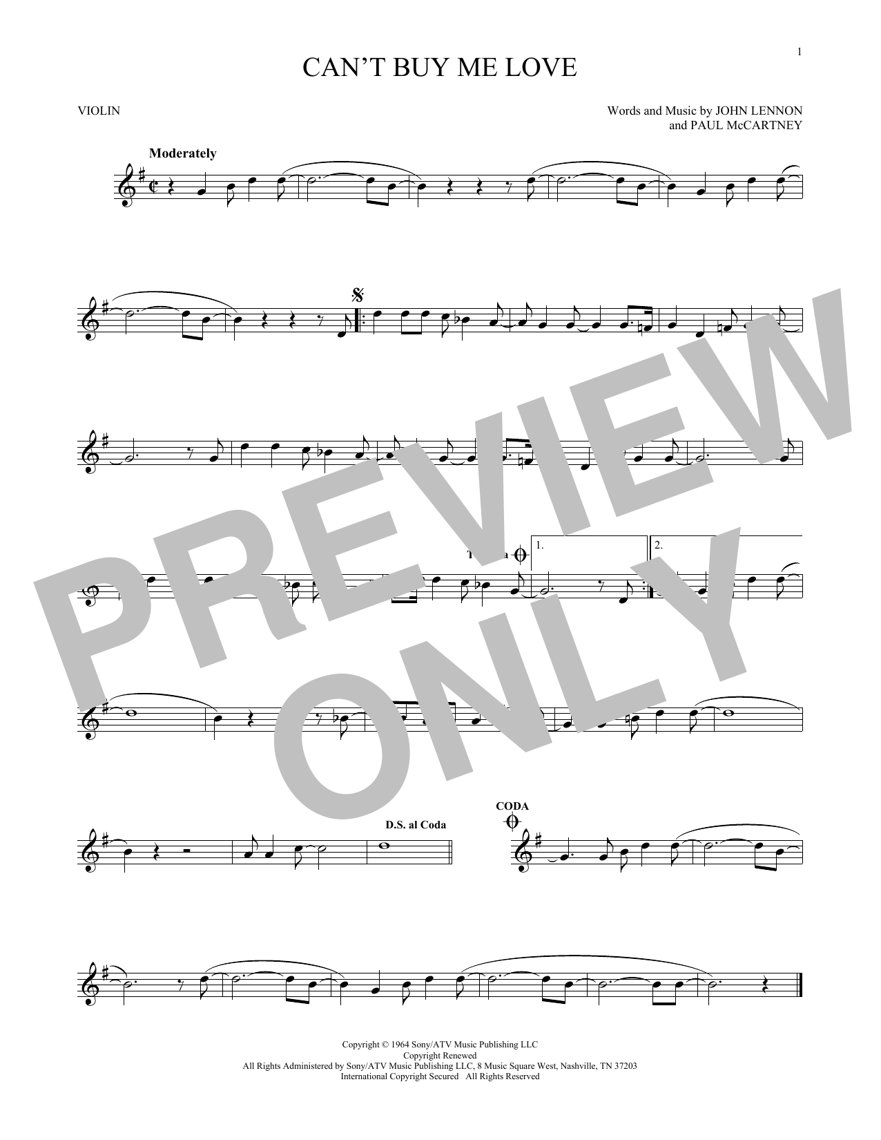 Product gallery: Page 1 of 1 Can't Buy Me Love, The Beatles