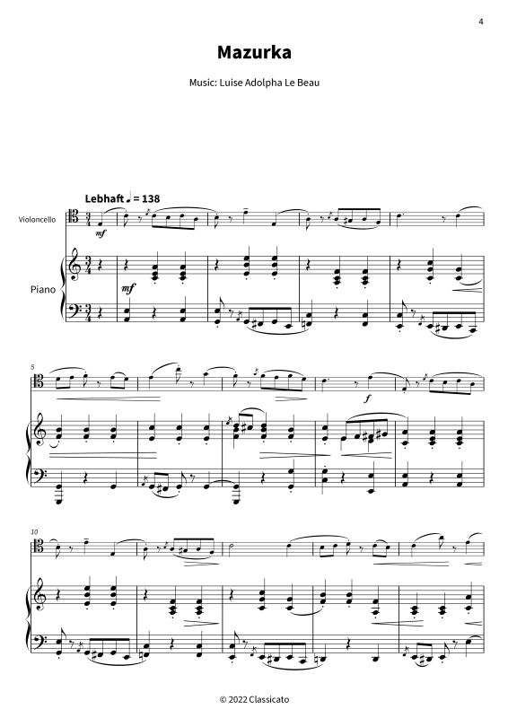 Produktgalerie: Seite 1 von 11 Four Pieces op. 24 - Romantic Character Pieces for Cello & Piano - urtext edition, , Violoncello und Klavier