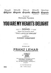 cover: You Are My Heart's Delight (from 'The Land Of Smiles'), Franz Lehar