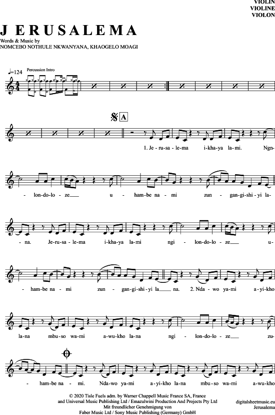 Product picture to: Jerusalema Master Kg und Nomcebo Zikode