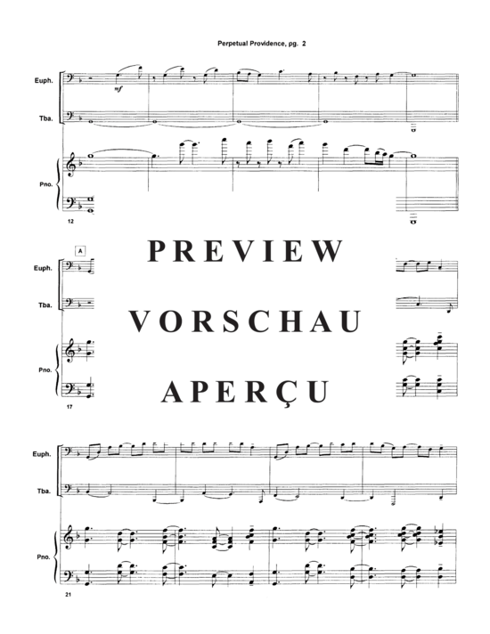 Produktgalerie: Seite 4 von 21 Perpetual Providence , , (Euphonium, Tuba + Klavier)