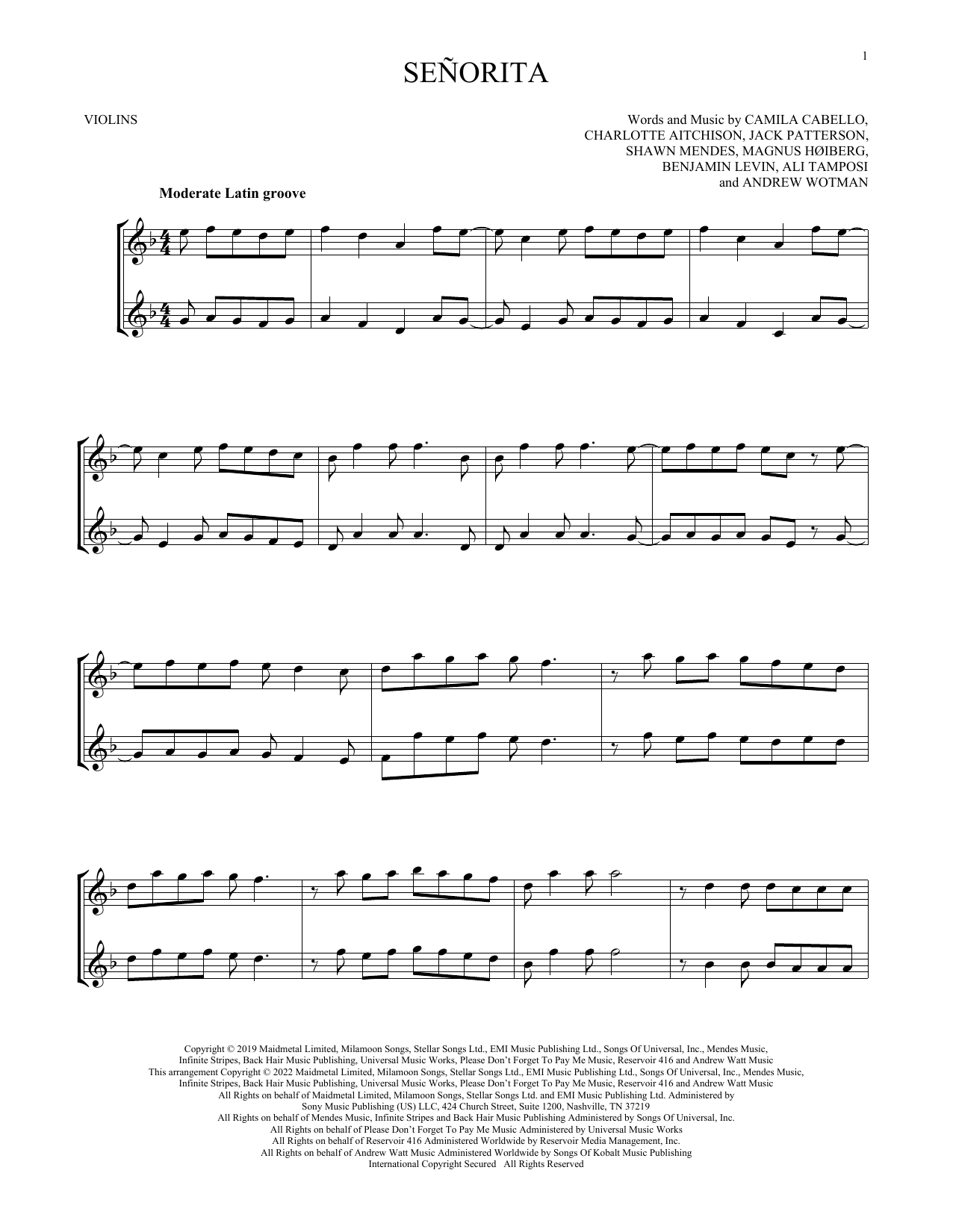 Product gallery: Page 1 of 1 Señorita, Shawn Mendes & Camila Cabello