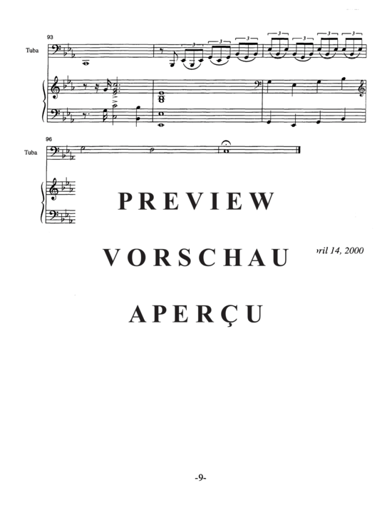 Product gallery: Page 11 of 21 Sonata for Tuba and Piano , , (tuba + piano)