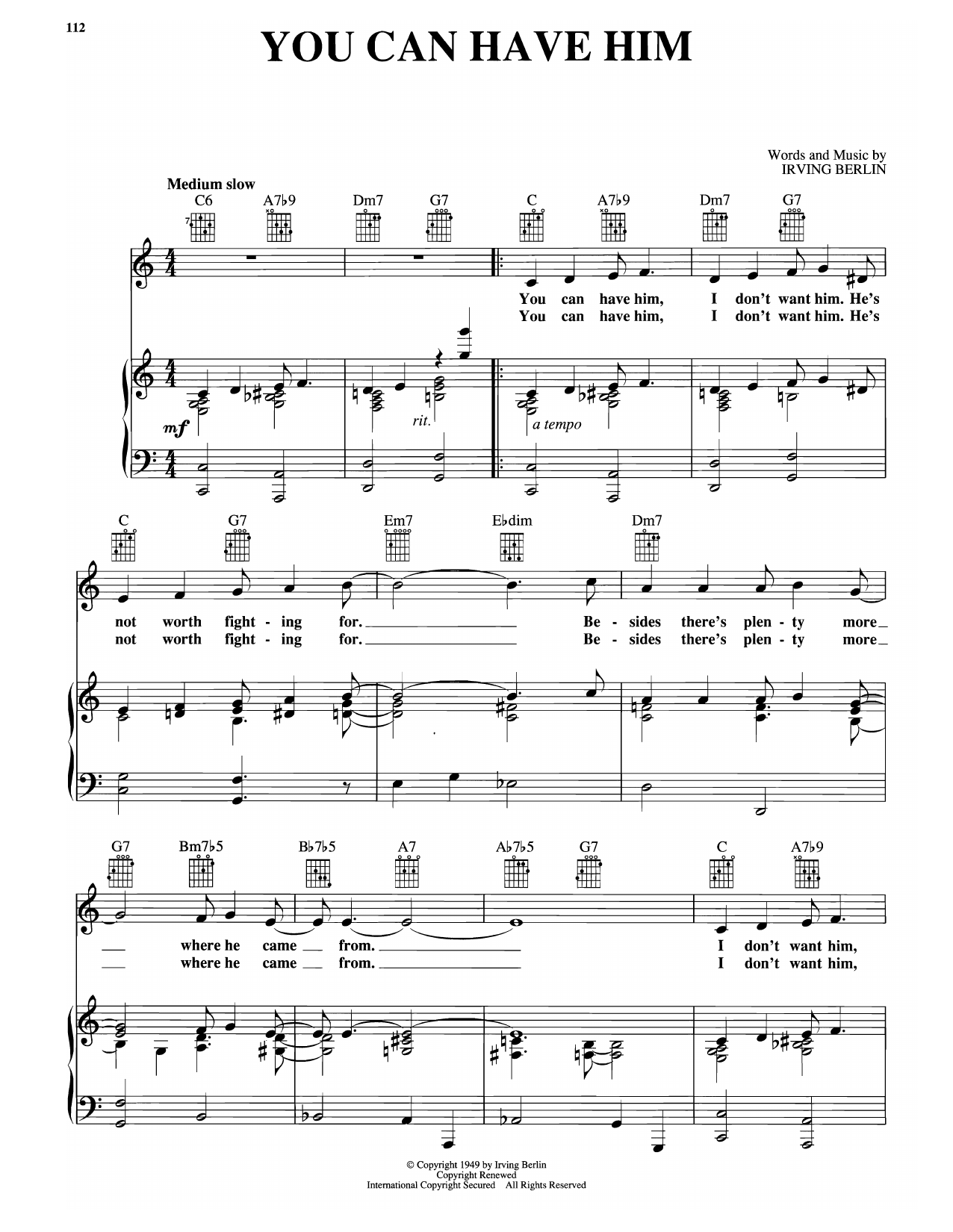 Produktbild zu: You Can Have Him (from Miss Liberty)