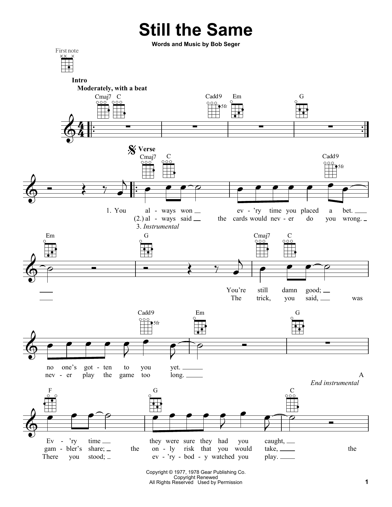 Product gallery: Page 1 of 1 Still The Same, Bob Seger