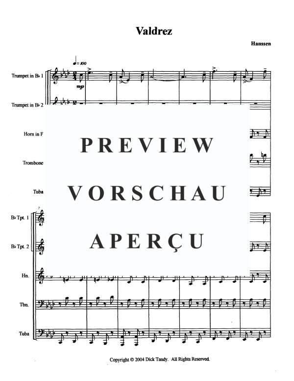 Produktgalerie: Seite 3 von 11 Valdrez, , Blechbläserquintett