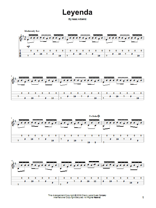 Produktgalerie: Seite 1 von 1 Leyenda, Isaac Albeniz, Gitarre