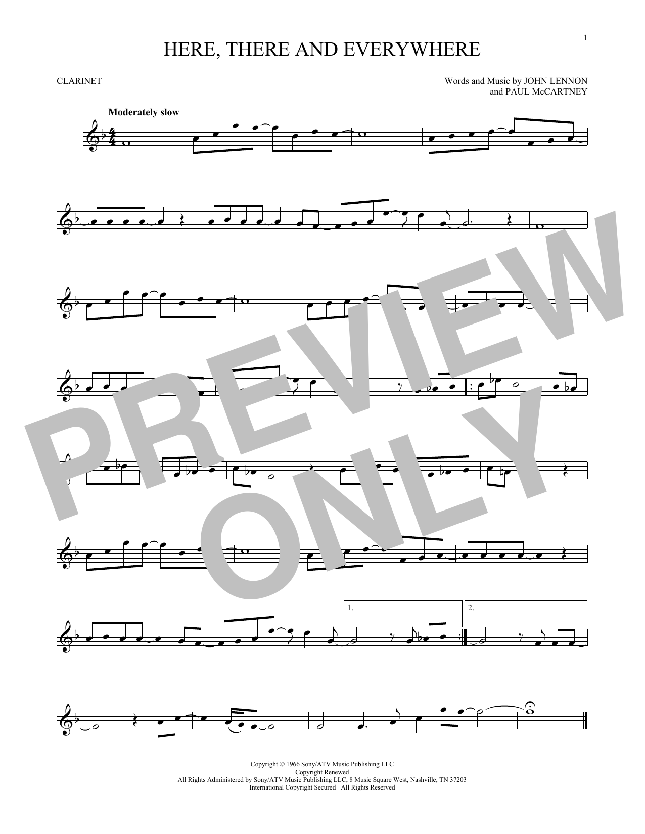 Product gallery: Page 1 of 1 Here, There And Everywhere, The Beatles
