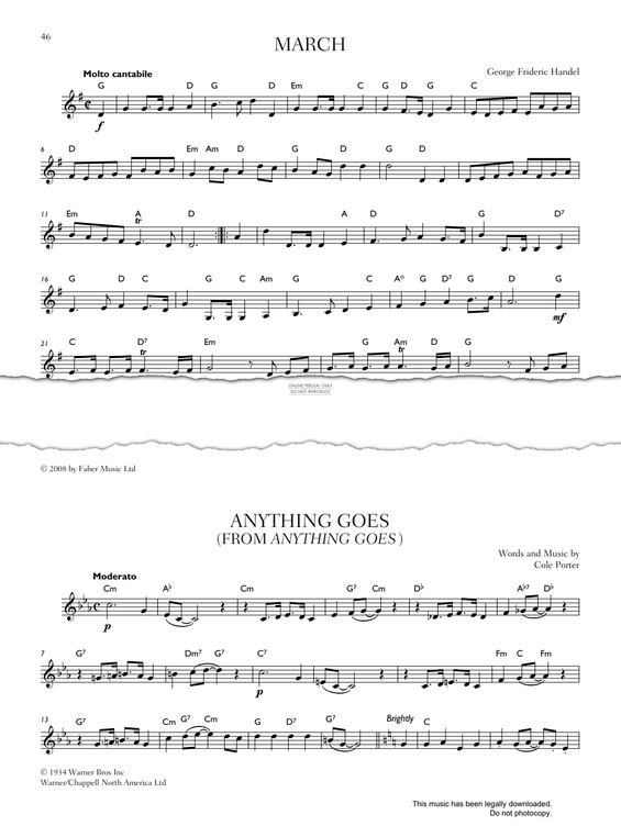 Produktgalerie: Seite 1 von 1 Anything Goes, Cole Porter, Trompete