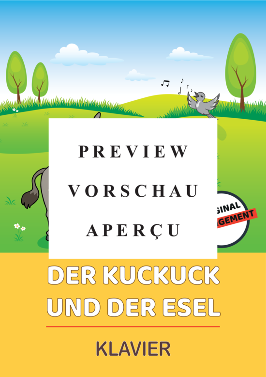 Produktgalerie: Seite 2 von 4 Der Kuckuck und der Esel , , Klavier Solo