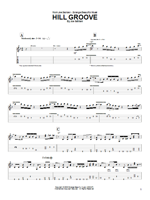 Produktgalerie: Seite 1 von 1 Hill Groove, Joe Satriani, Gitarre