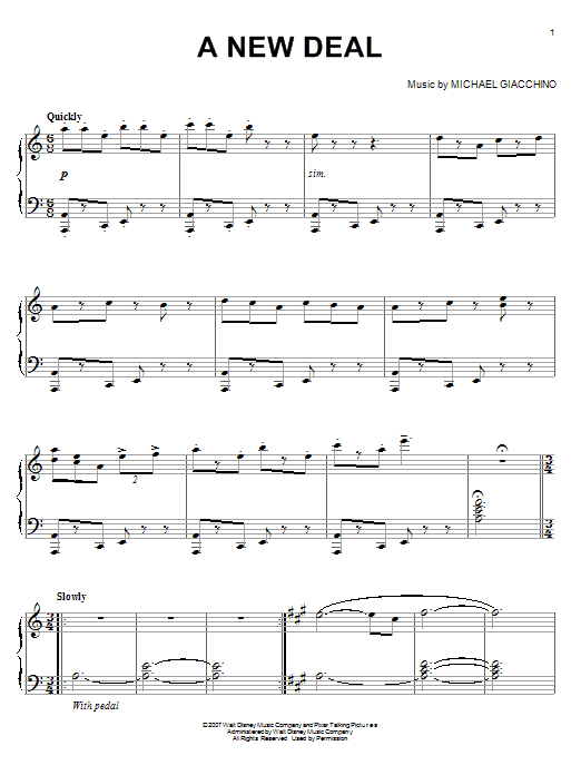Product gallery: Page 1 of 1 A New Deal, Michael Giacchino