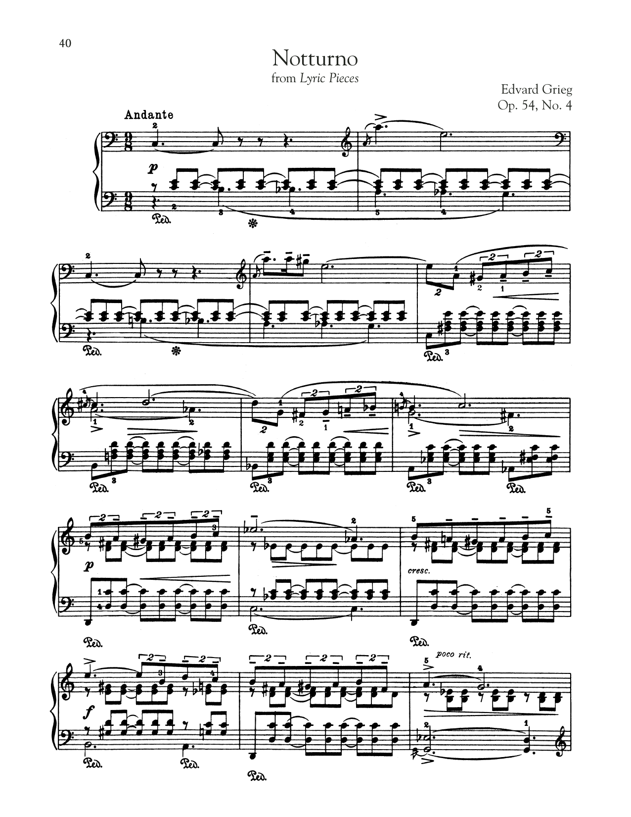 Product picture to: Notturno, Op. 54, No. 4
