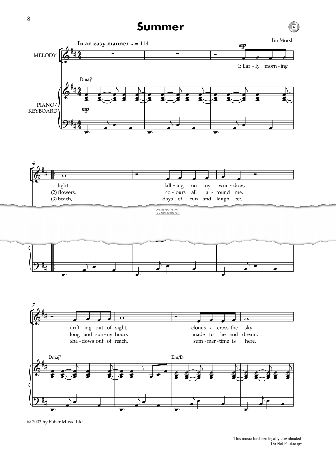 Product picture to: Summer (from Junior Songscape)