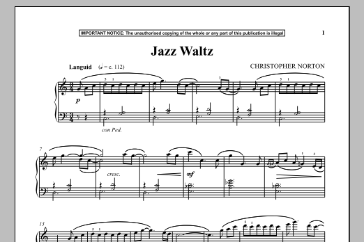 Product gallery: Page 1 of 1 Jazz Waltz, Christopher Norton