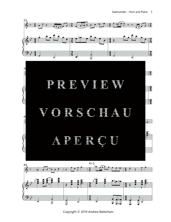Produktgalerie: Seite 7 von 11 Salamander, , (Horn in F und Klavier)