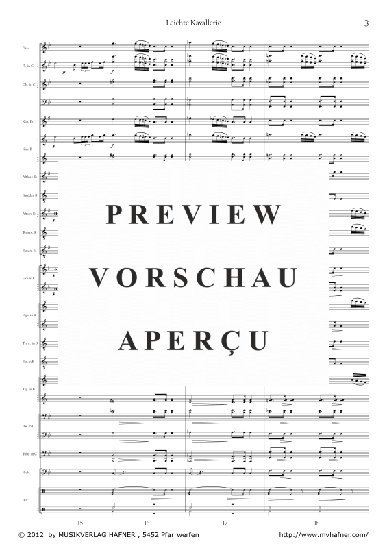 Product gallery: Page 8 of 11 Leichte Kavallerie, , (large wind orchestra)