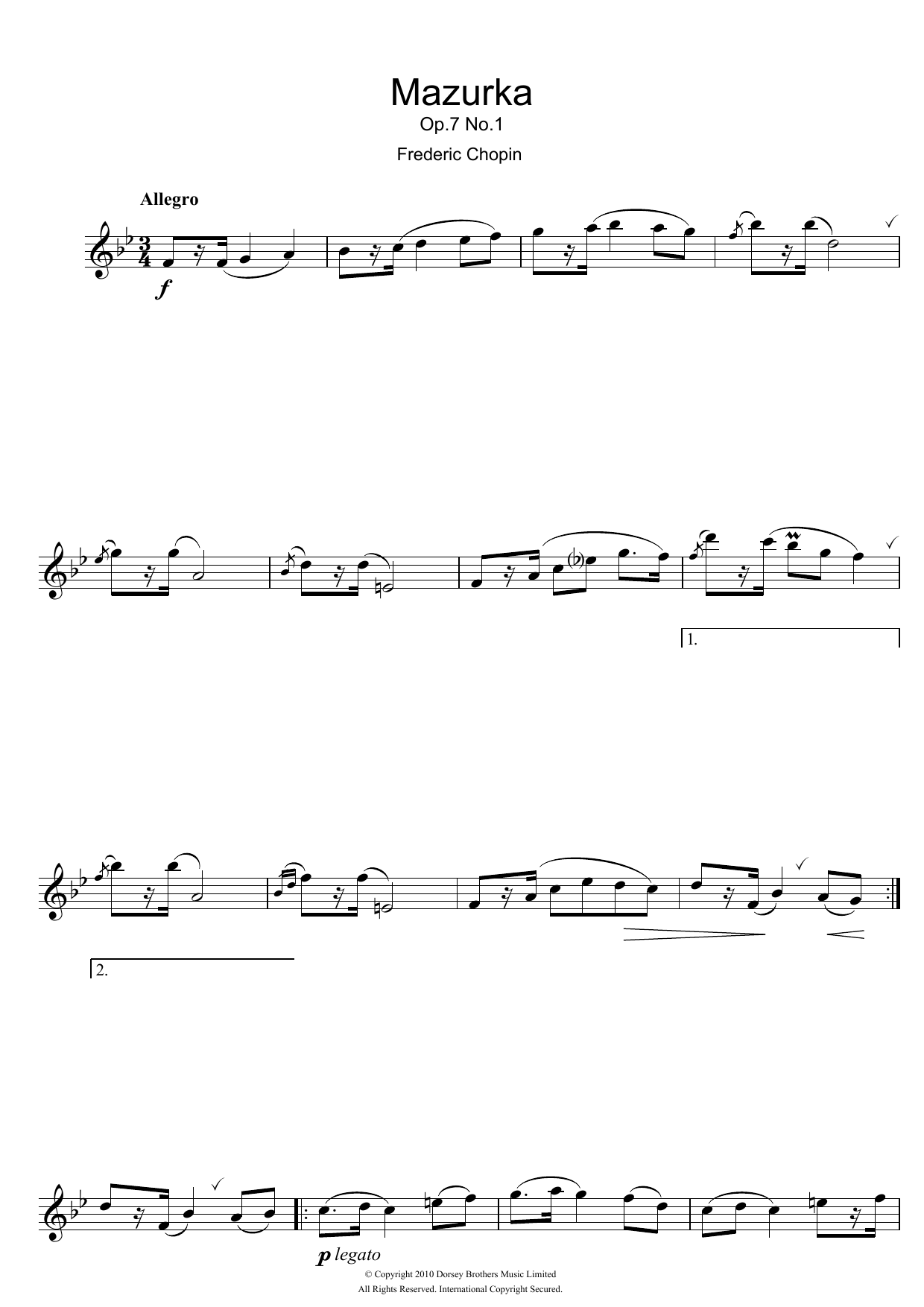 Product gallery: Page 1 of 1 Mazurka Op.7, No.1, Frédéric Chopin