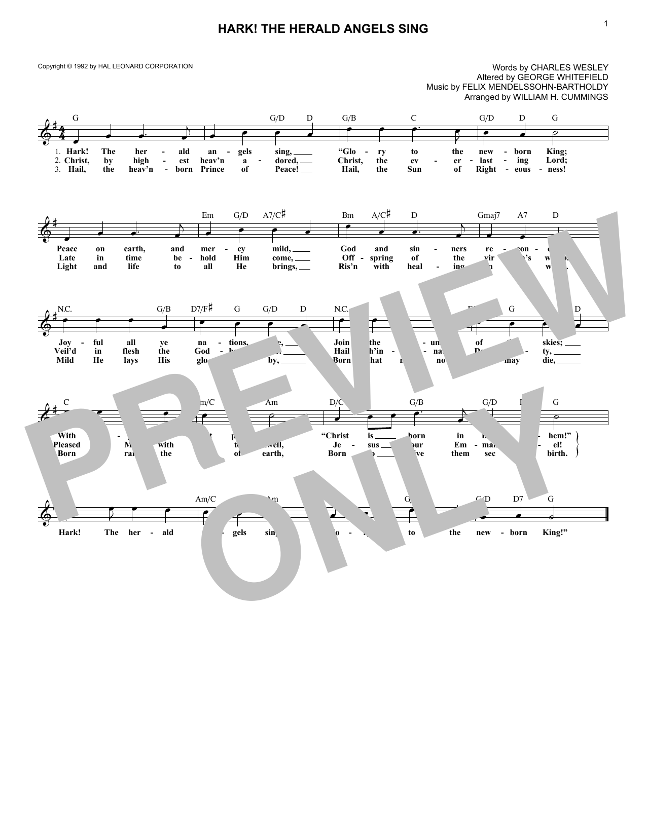 Product gallery: Page 1 of 1 Hark! The Herald Angels Sing, Charles Wesley