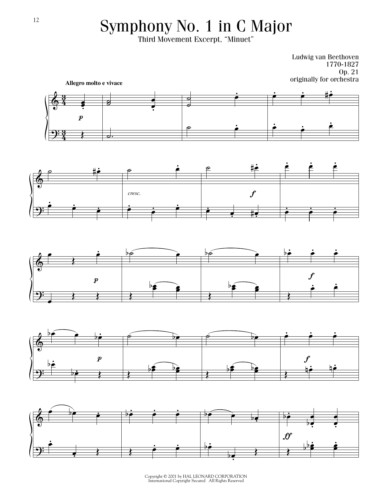Produktbild zu: Symphony No. 1, Third Movement Excerpt
