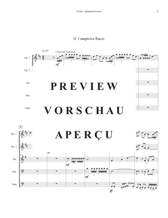 Produktgalerie: Seite 6 von 21 Tribute to Stephen Foster , , (Blechbläserquintett)