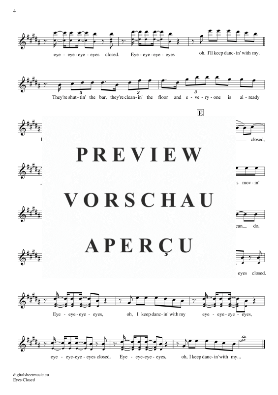 Product gallery: Page 5 of 5 Eyes Closed , Sheeran, Ed, Alto Saxophone