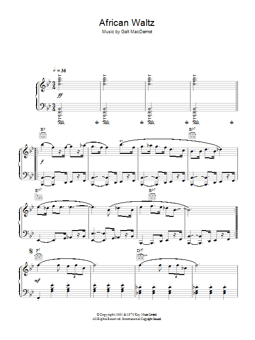 Product gallery: Page 1 of 1 African Waltz, Galt MacDermot