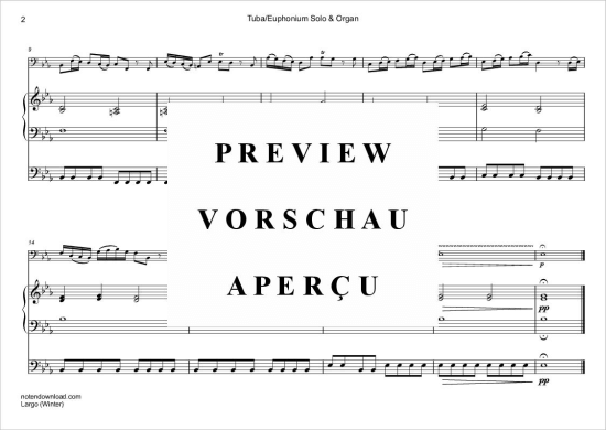 Product gallery: Page 3 of 4 Largo (Winter) , ,  (tuba/euphonium + organ)