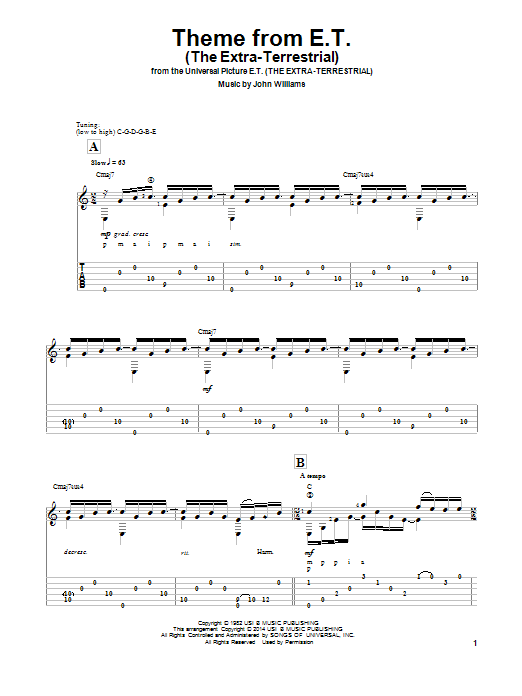 Product picture to: Theme From E.T. (The Extra-Terrestrial) (arr. Ben Woolman)