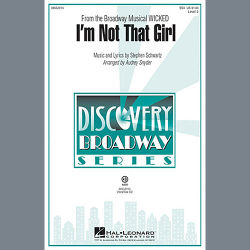 Produktbild zu: I'm Not That Girl (from Wicked)