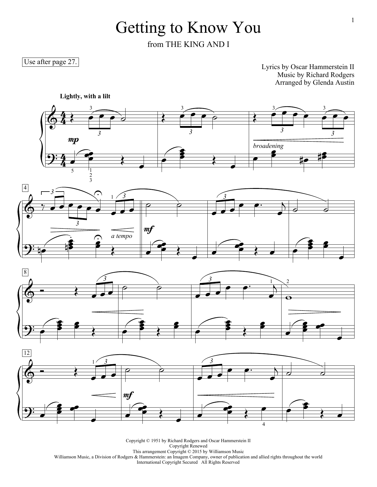 Produktbild zu: Getting To Know You