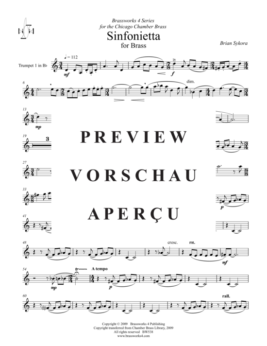 Produktgalerie: Seite 17 von 21 Sinfonietta , , (Blechbläserquintett)