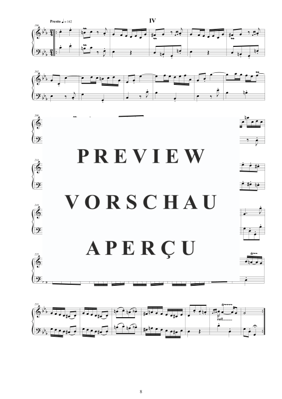 Produktgalerie: Seite 9 von 11 Cembalo Sonate Nr. 5 in C-Moll Op.1, , Cembalo/Klavier Solo