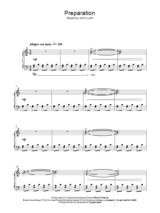 Product gallery: Page 1 of 1 Preparation, John Lunn