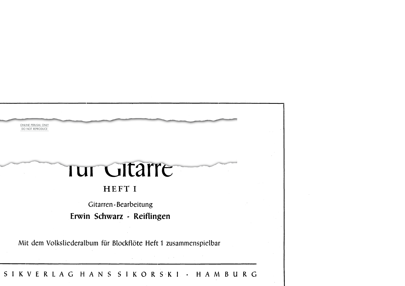 Produktbild zu: Das Volksliederalbum für Gitarre [Folksongs for Guitar]